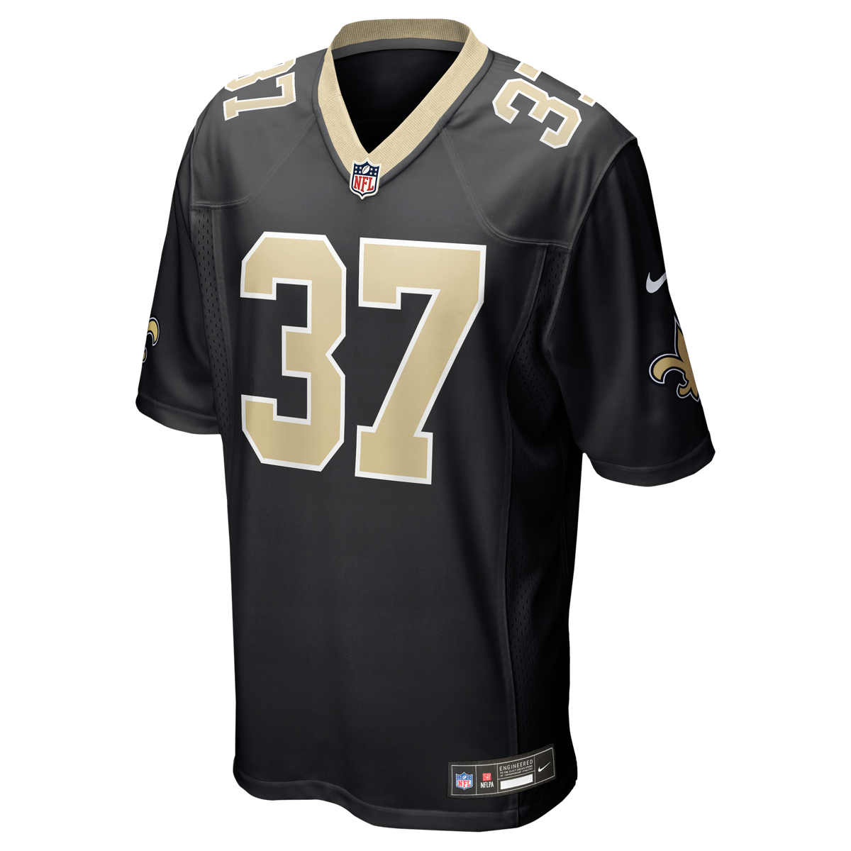 Men's New Orleans Saints Jordan Mims Nike  Black Team Game Jersey