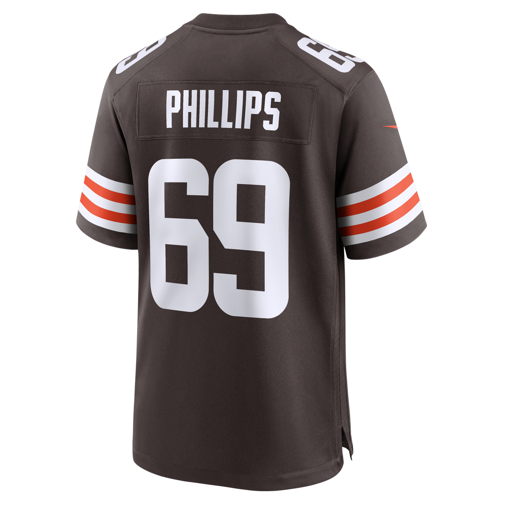 Men's Cleveland Browns Tyre Phillips Nike  Brown Team Game Jersey