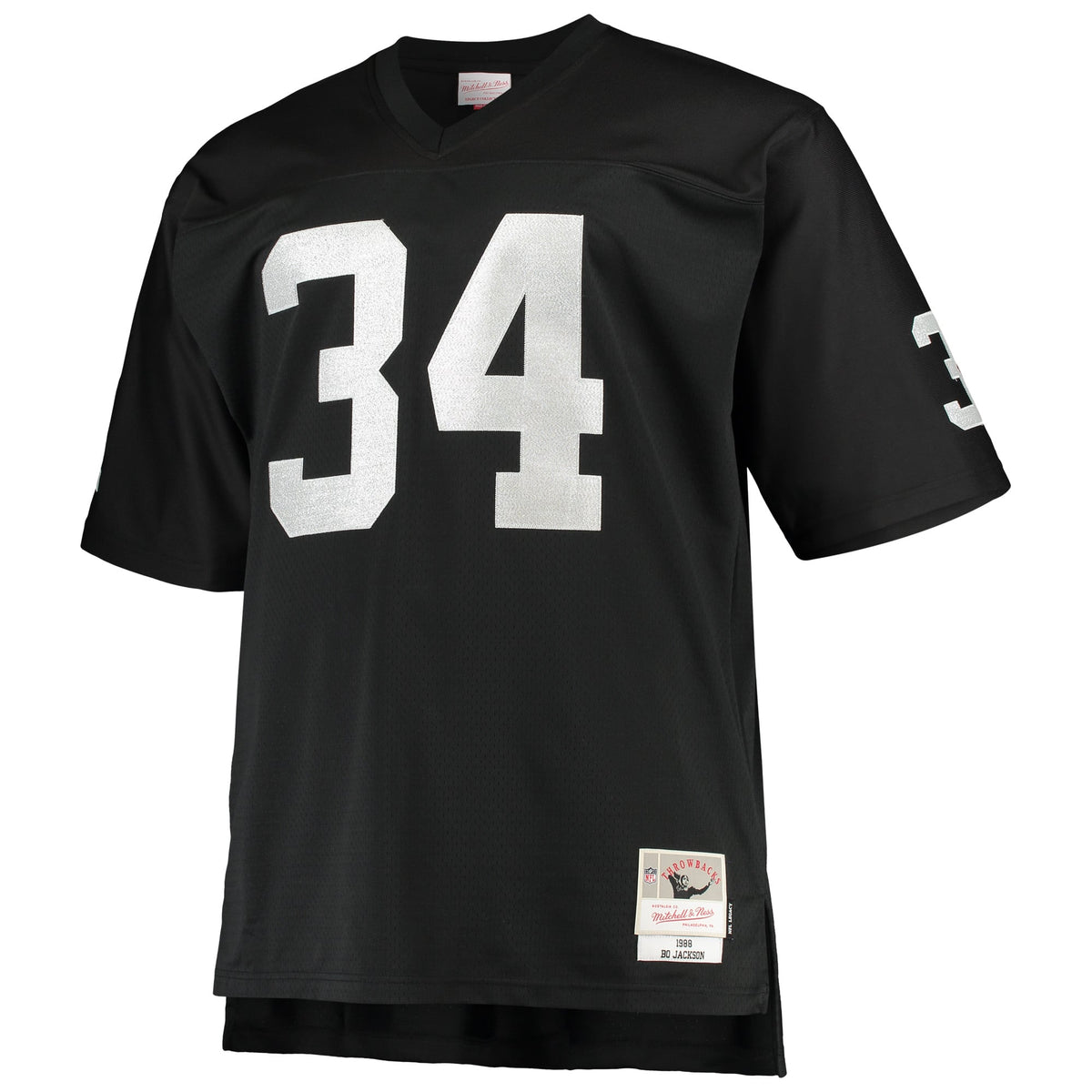 Men's Las Vegas Raiders Bo Jackson Mitchell & Ness White Big & Tall 1988 Retired Player Replica Jersey