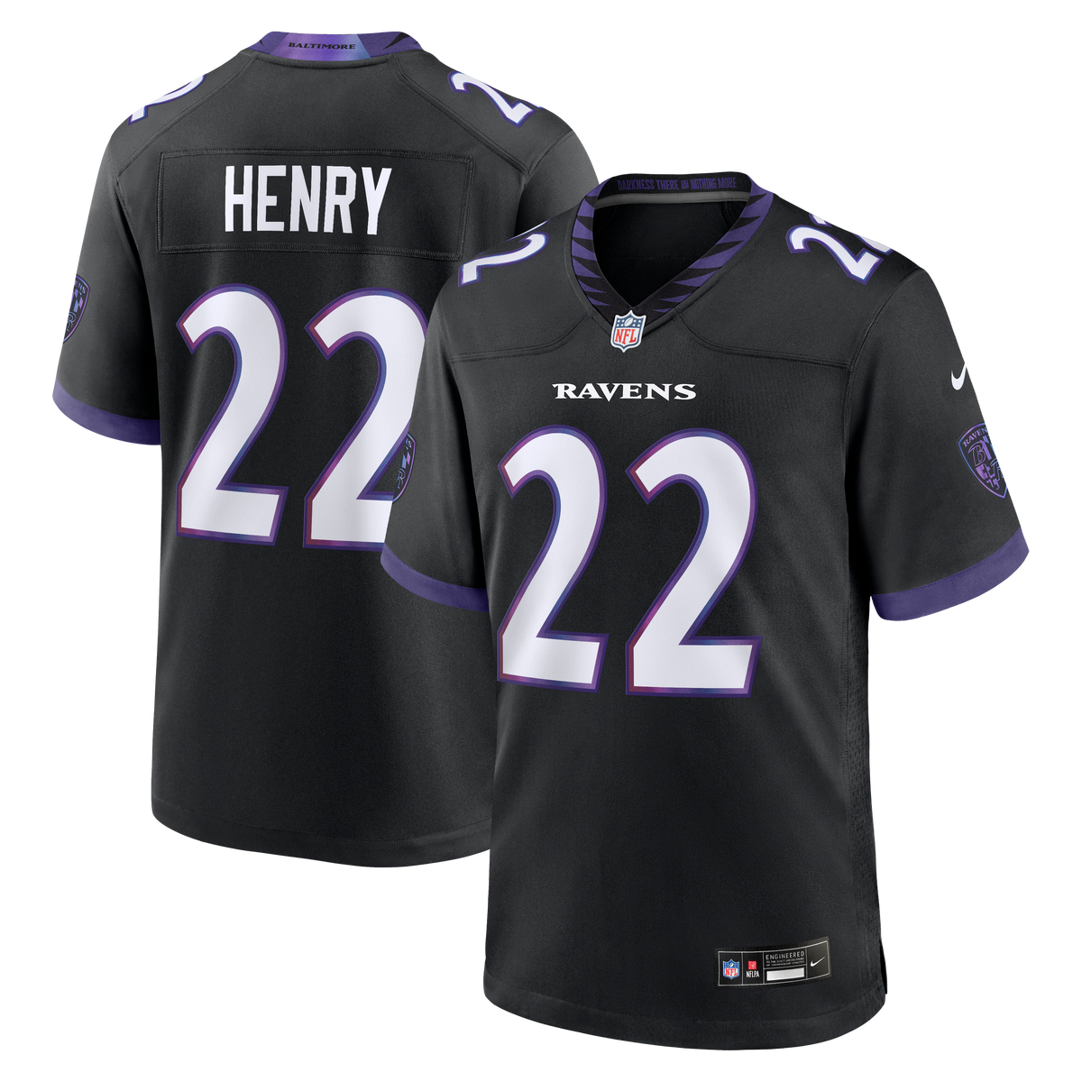Men's Baltimore Ravens Derrick Henry Nike Purple Alternate Game Jersey