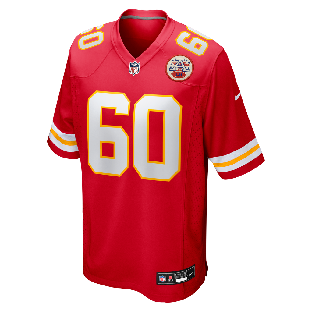 Men's Kansas City Chiefs Hunter Nourzad Nike  Red  Game Jersey