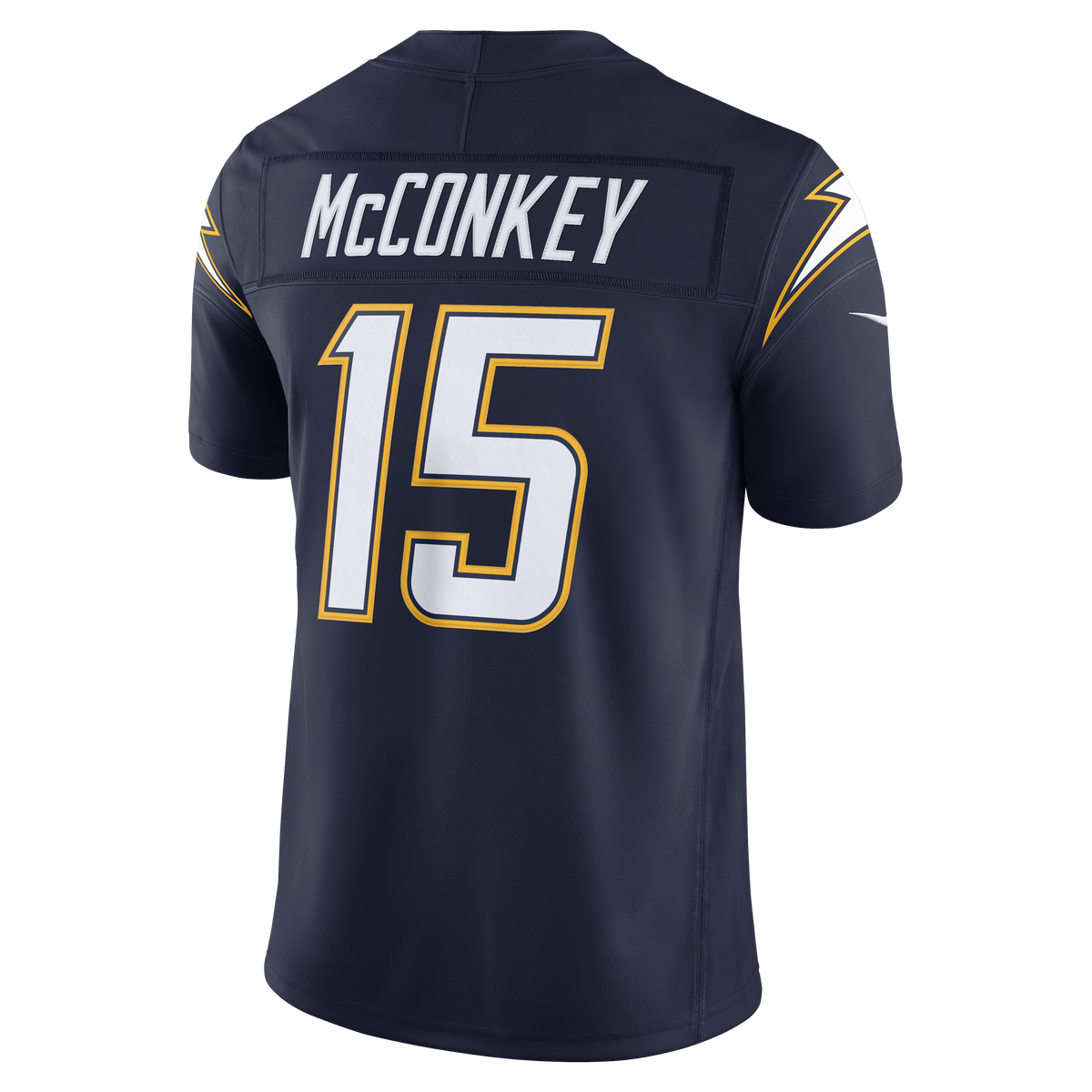 Men's Los Angeles Chargers Ladd McConkey Nike Navy Alternate Super Chargers Vapor F.U.S.E. Stitched Limited Jersey