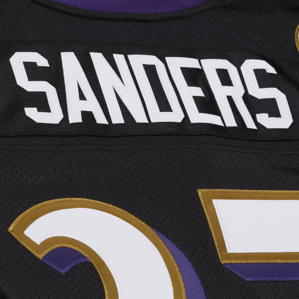 Men's Baltimore Ravens Deion Sanders Mitchell & Ness Black 2005 Authentic Throwback Jersey