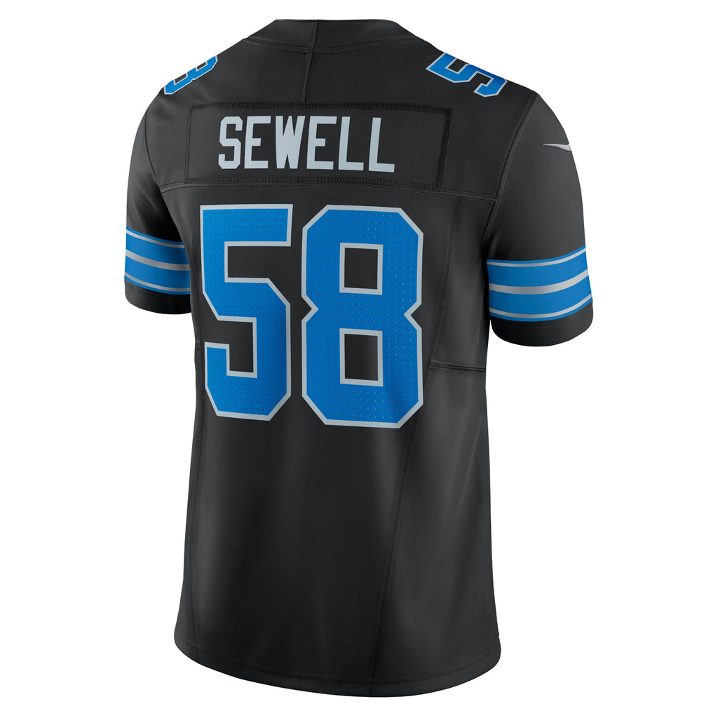Men's Detroit Lions Penei Sewell Nike Blue Vapor F.U.S.E. Alternate Limited Jersey