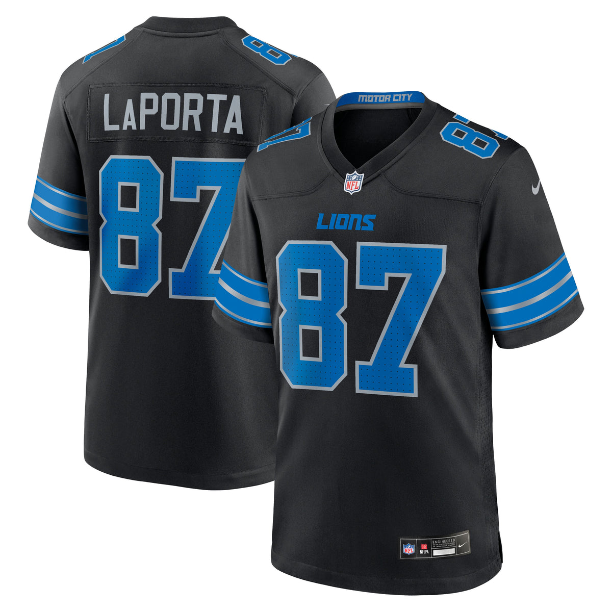 Men's Detroit Lions Sam LaPorta Nike  White White Game Jersey