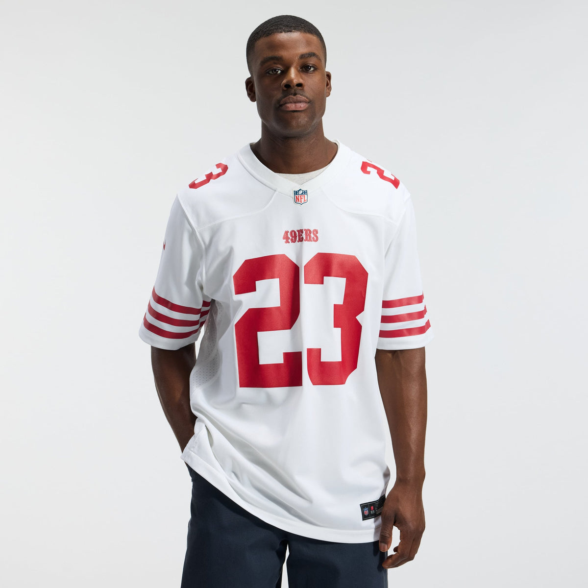 Men's San Francisco 49ers Christian McCaffrey Nike Scarlet Game Player Jersey