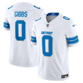 Men's Detroit Lions Jahmyr Gibbs Nike White Vapor F.U.S.E. Limited Jersey