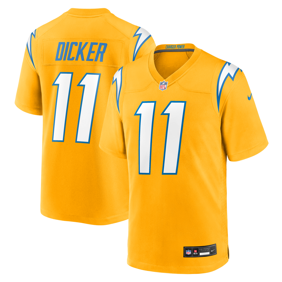 Men's Los Angeles Chargers Cameron Dicker Nike  Navy Alternate Game Jersey