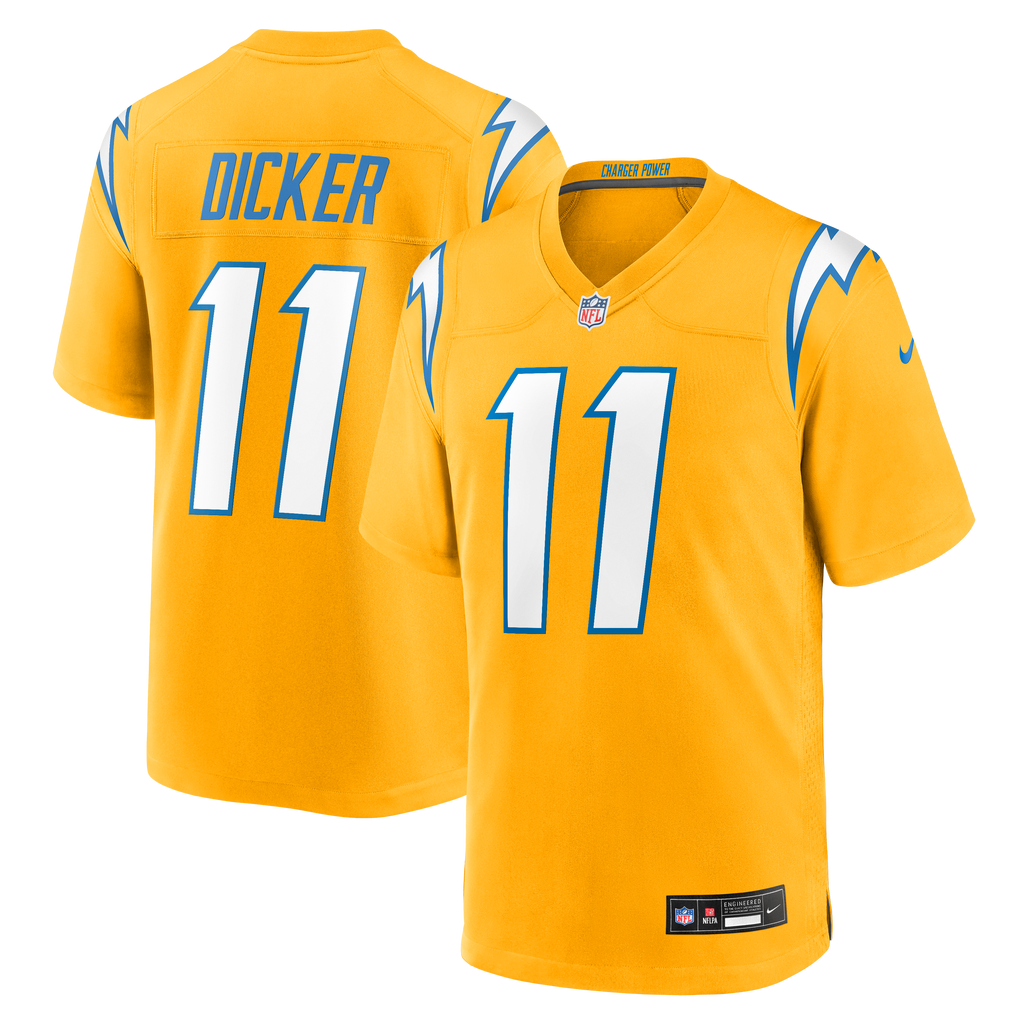 Men's Los Angeles Chargers Cameron Dicker Nike  Gold Alternate Game Jersey