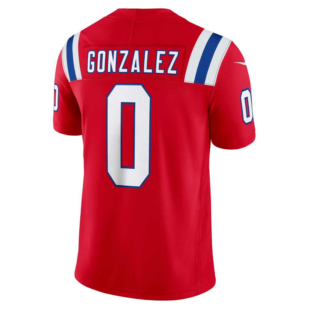 Men's New England Patriots Christian Gonzalez Nike White Vapor F.U.S.E. Stitched Limited Jersey