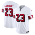 Men's San Francisco 49ers Christian McCaffrey Nike White Vapor F.U.S.E. Limited 2nd Alternate Jersey