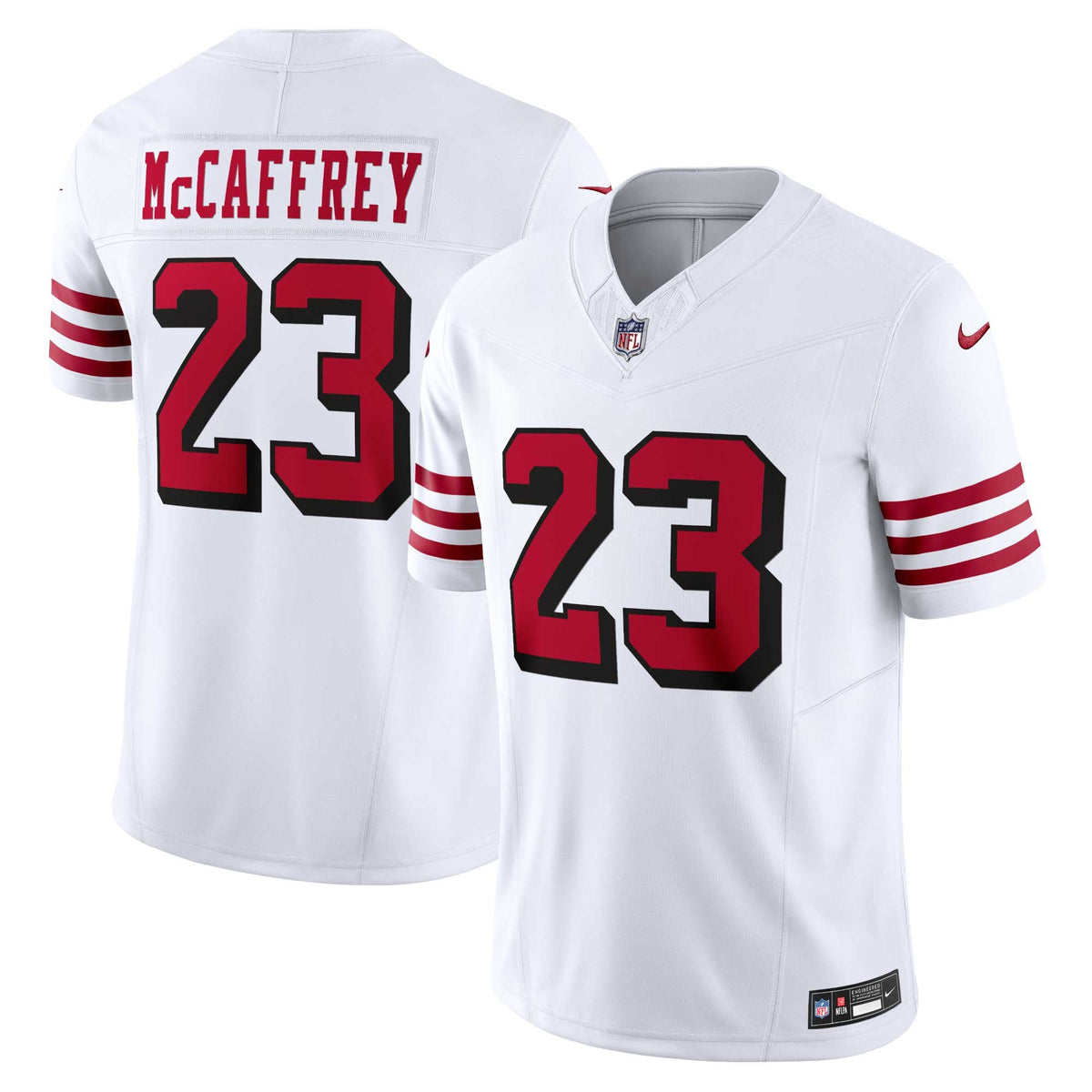 Men's San Francisco 49ers Christian McCaffrey Nike Scarlet Vapor F.U.S.E. Limited Jersey