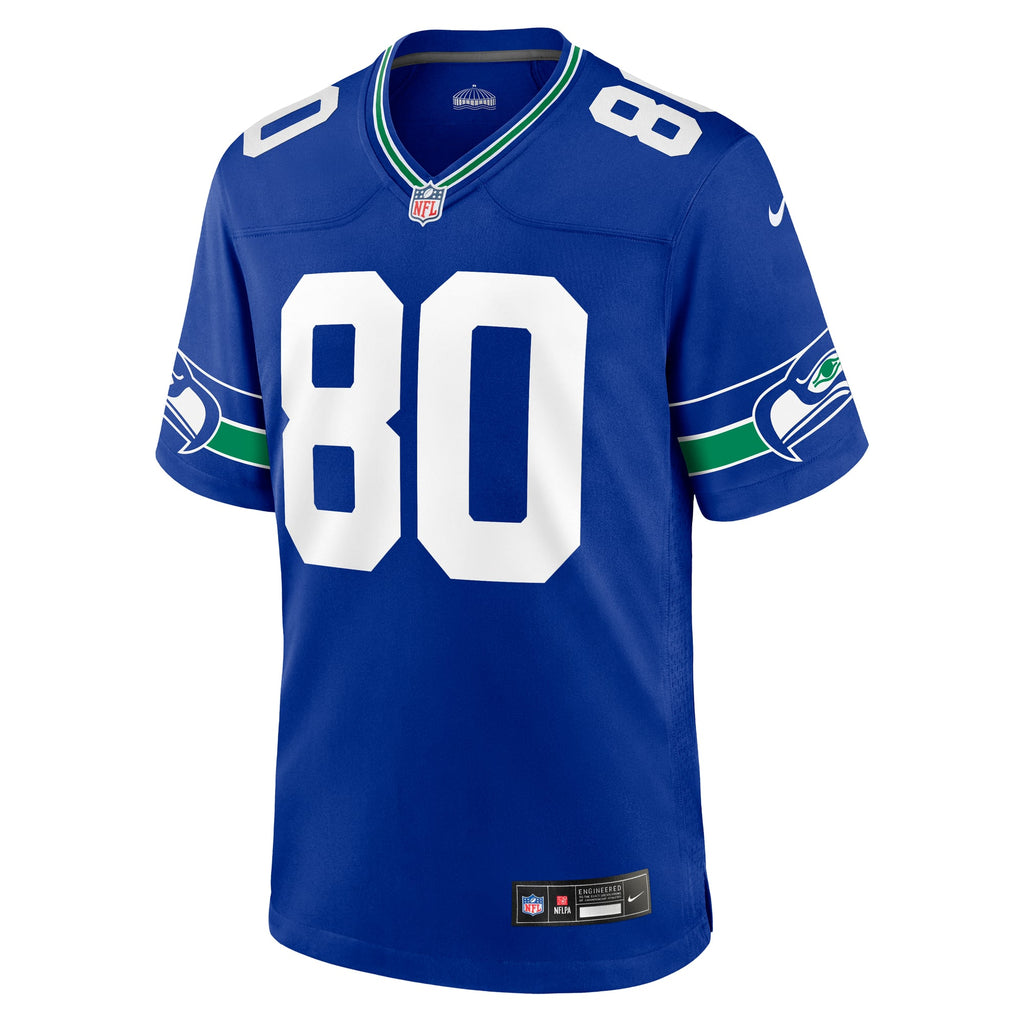 Men's Seattle Seahawks Steve Largent Nike Royal Throwback Retired Player Game Jersey