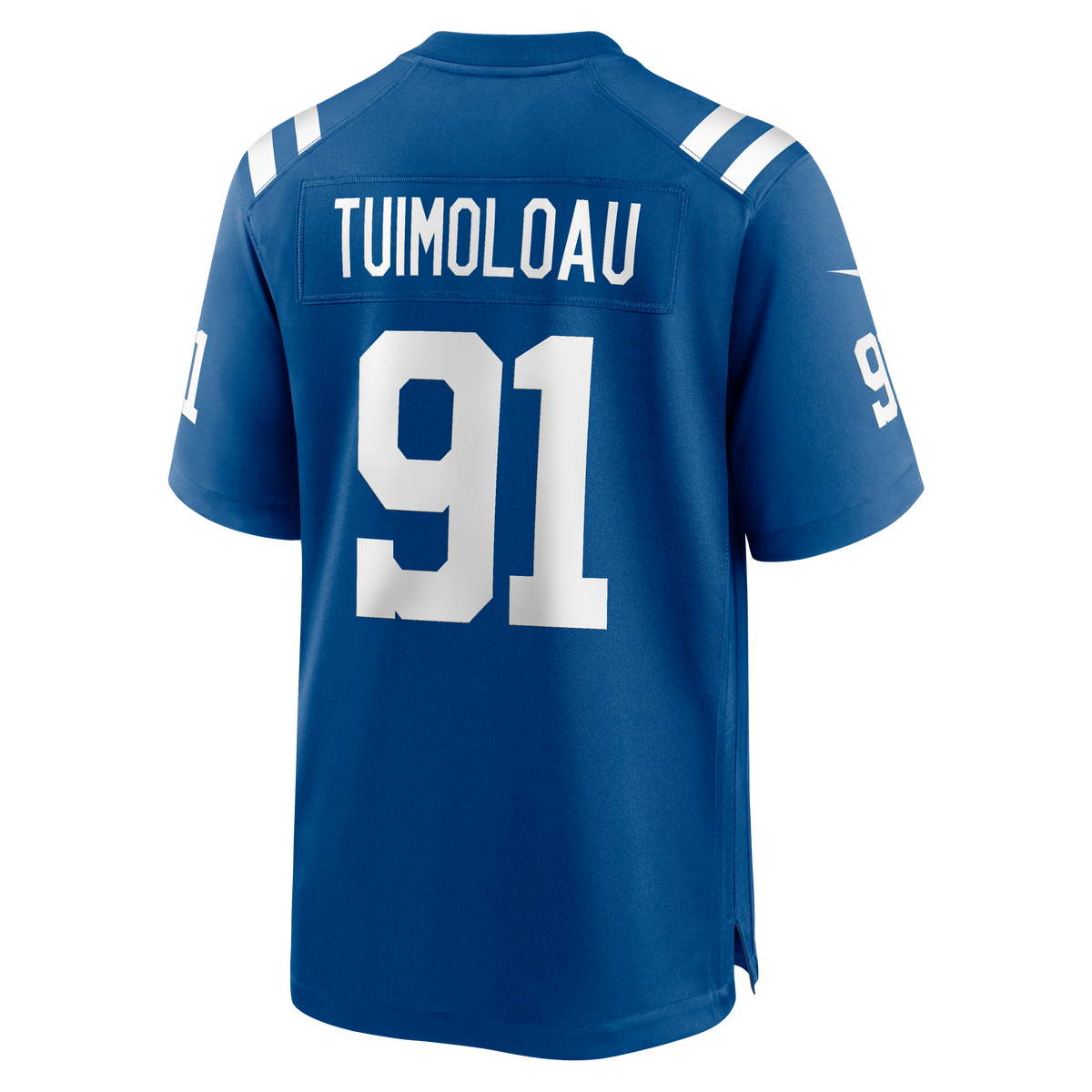 Men's Indianapolis Colts JT Tuimoloau Nike  Royal Team Game Jersey