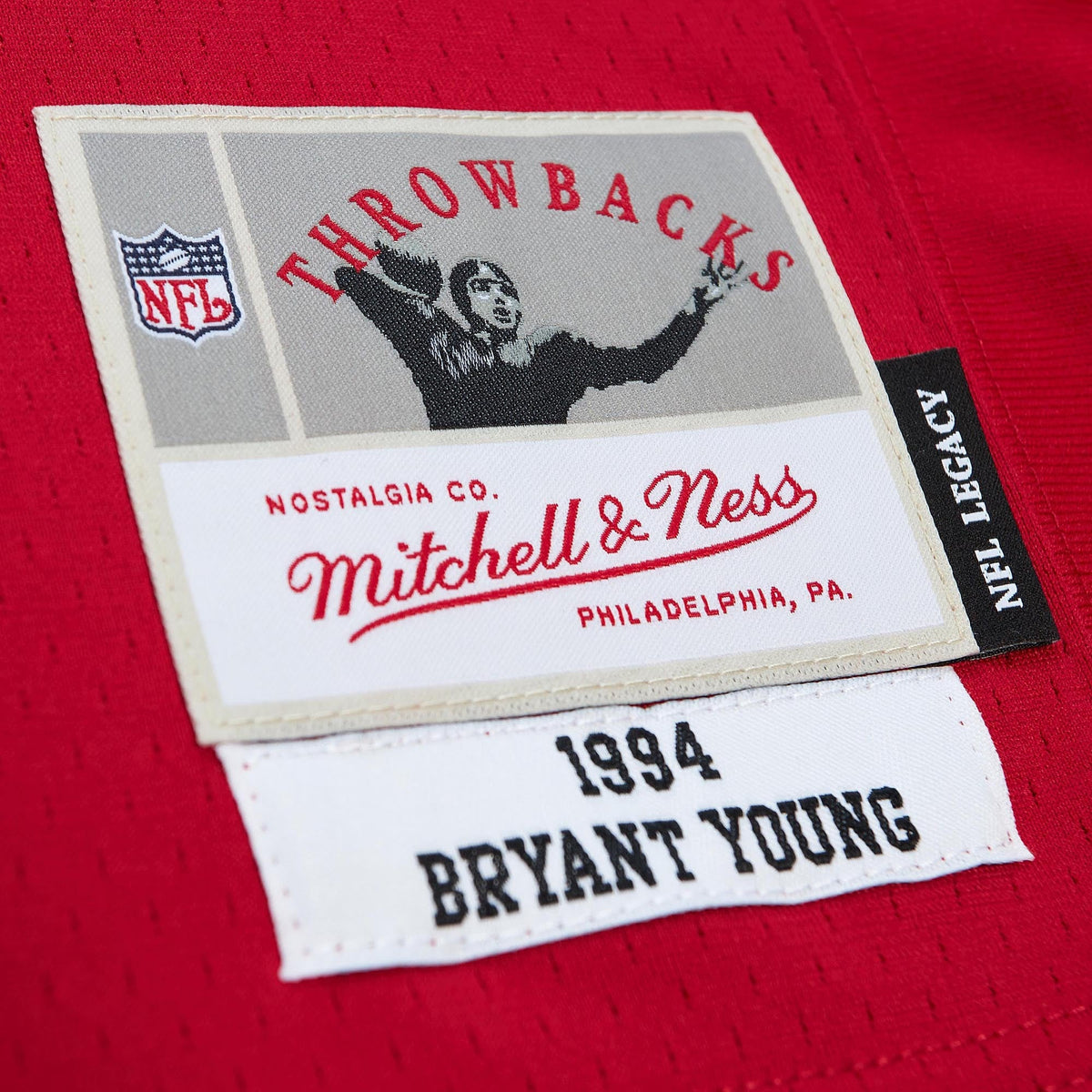 Men's San Francisco 49ers Bryant Young Mitchell & Ness White Legacy Replica Jersey