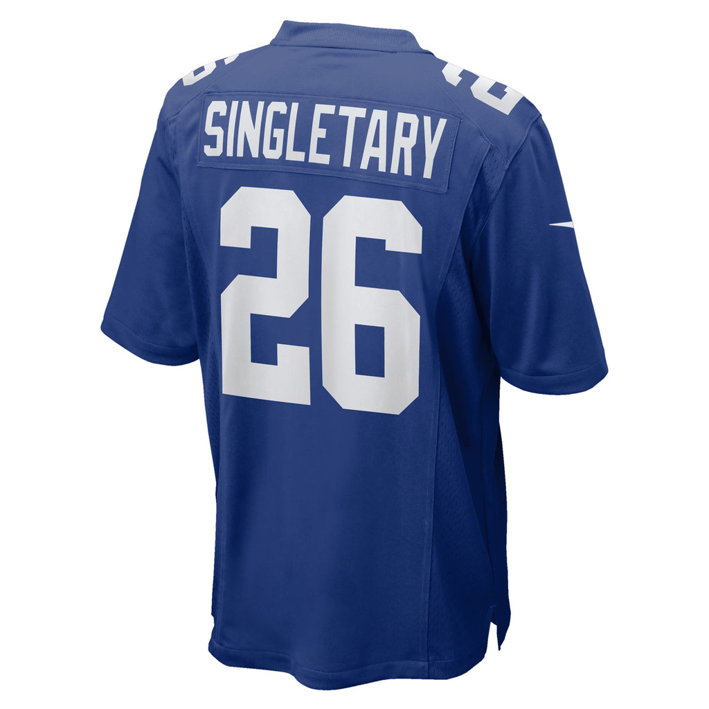 Men's New York Giants Devin Singletary Nike  Royal Team Game Jersey