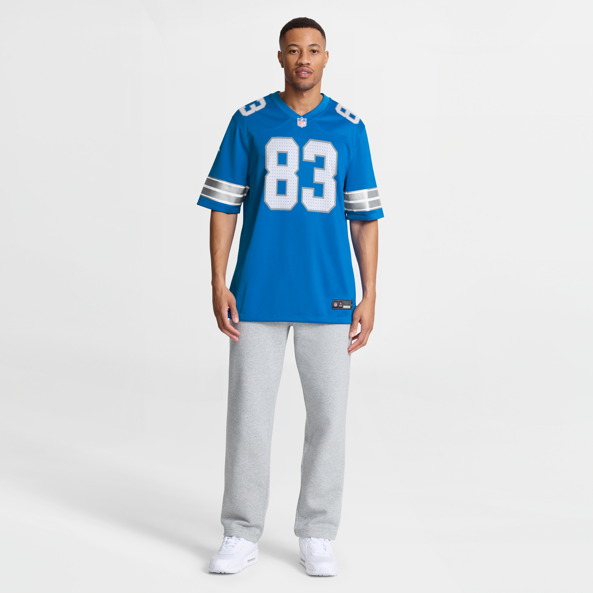 Men's Detroit Lions Tyler Conklin Nike  Blue Team Game Jersey