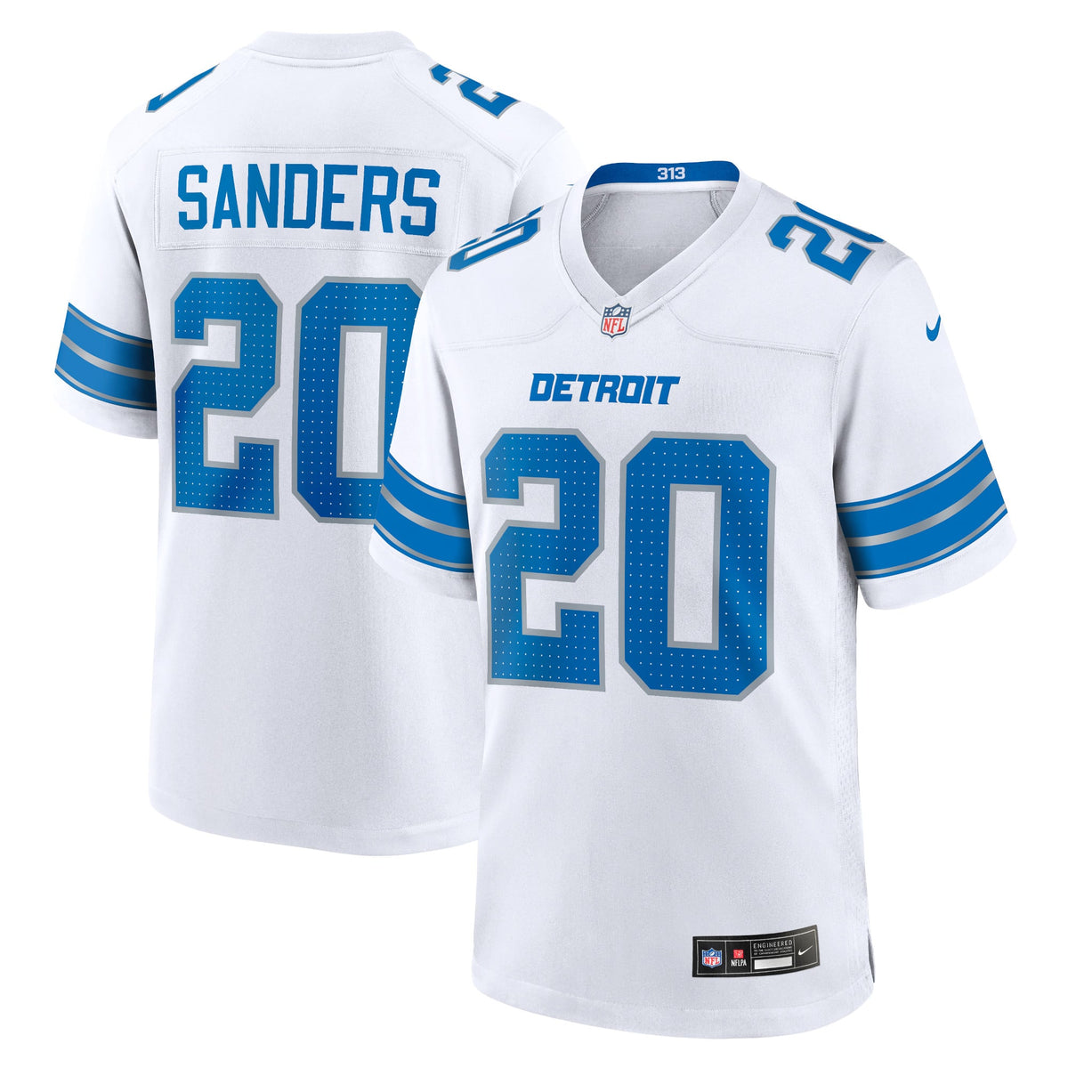 Men's Detroit Lions Barry Sanders Nike Black 2nd Alternate Retired Player Game Jersey