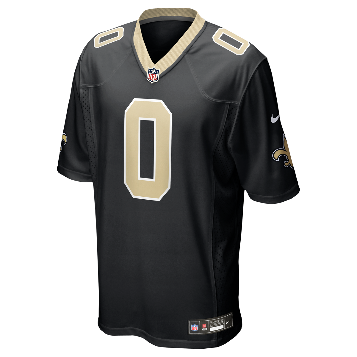 Men's New Orleans Saints Jordyn Tyson Nike Black Team Game Jersey