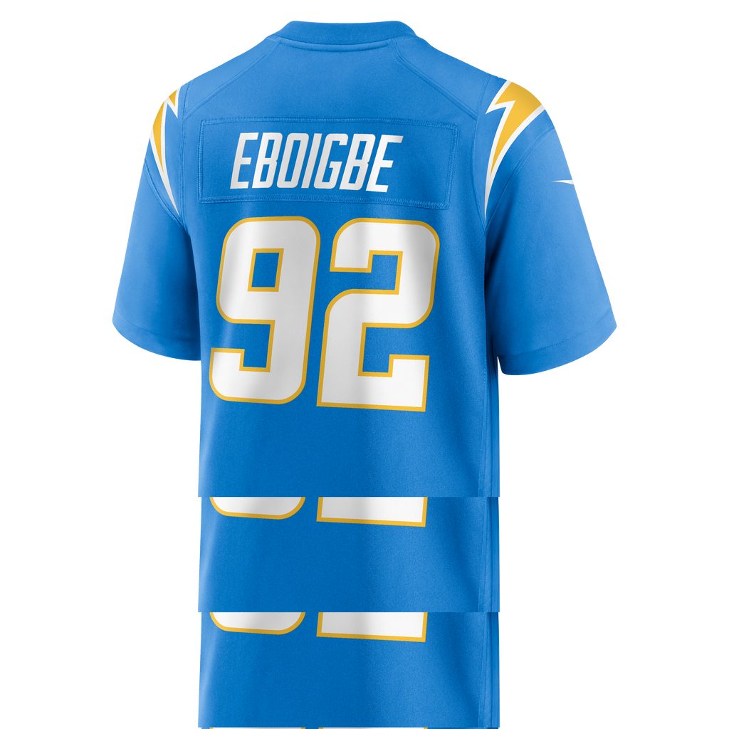Men's Los Angeles Chargers Justin Eboigbe Nike  Powder Blue Team Game Jersey