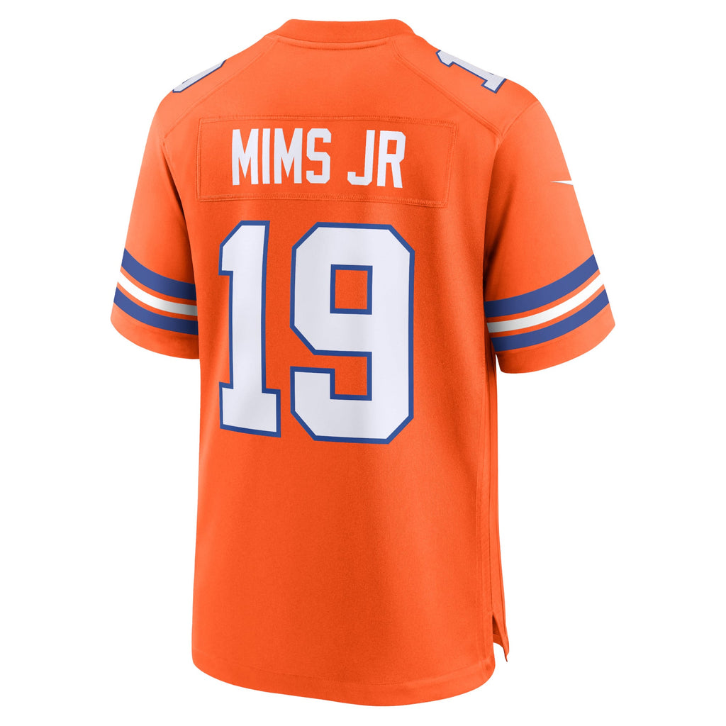 Men's Denver Broncos Marvin Mims Jr Nike Orange Mile High Collection 1977 Throwback Player Game Jersey