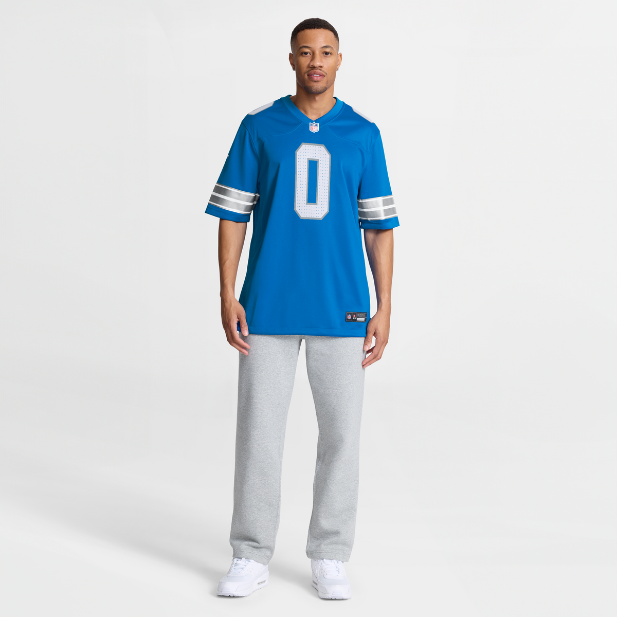 Men's Detroit Lions Jahmyr Gibbs Nike White Game Player Jersey