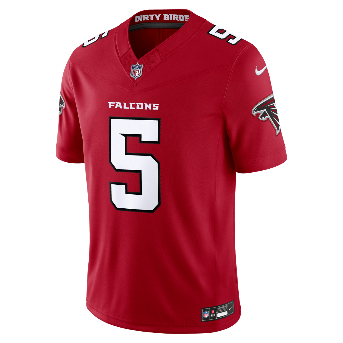 Men's Atlanta Falcons Drake London Nike Red Team Vapor F.U.S.E. Stitched Limited Jersey