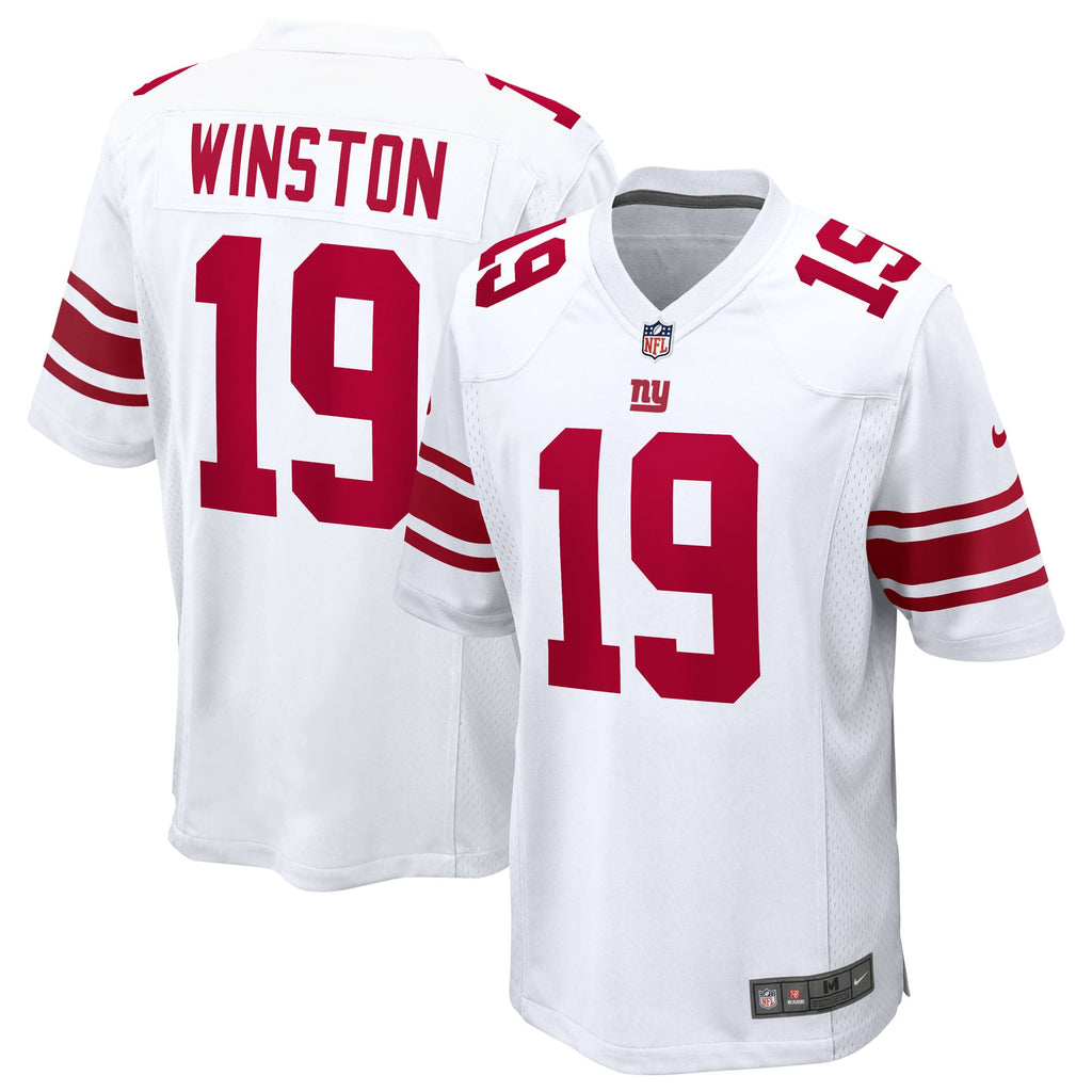 Men's New York Giants Jameis Winston Nike  White Game Jersey
