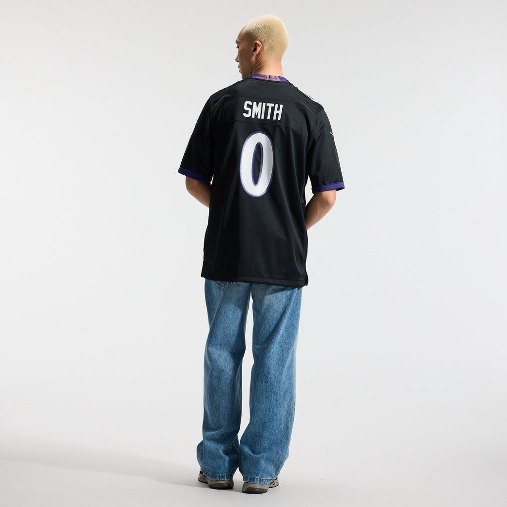 Men's Baltimore Ravens Roquan Smith Nike Black Alternate Game Jersey