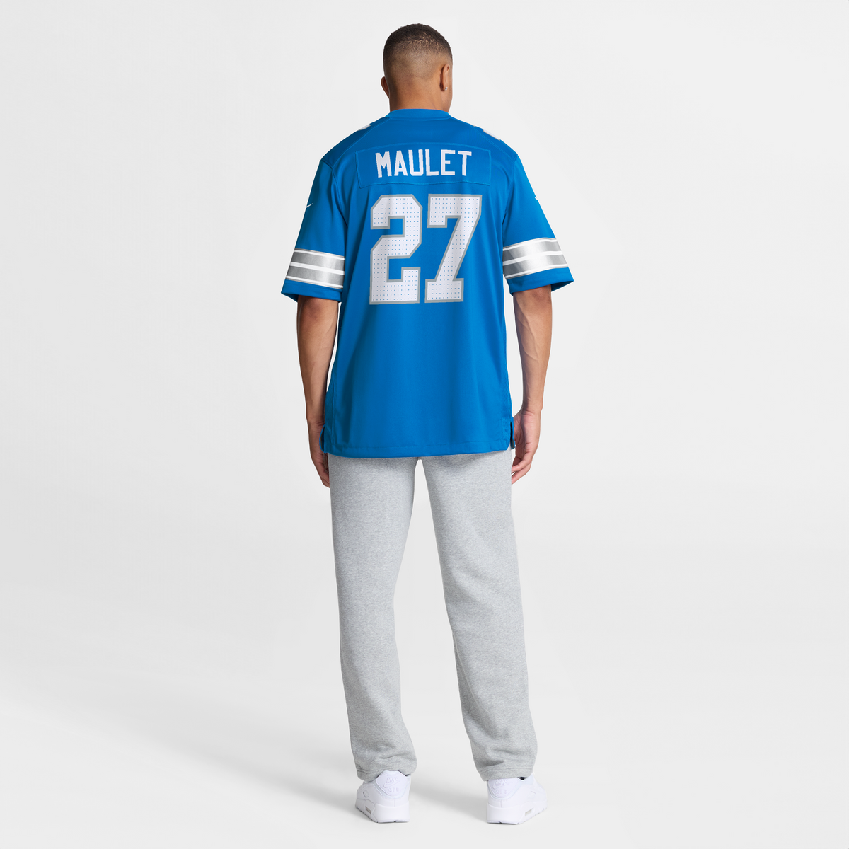 Men's Detroit Lions Arthur Maulet Nike  Blue Team Game Jersey