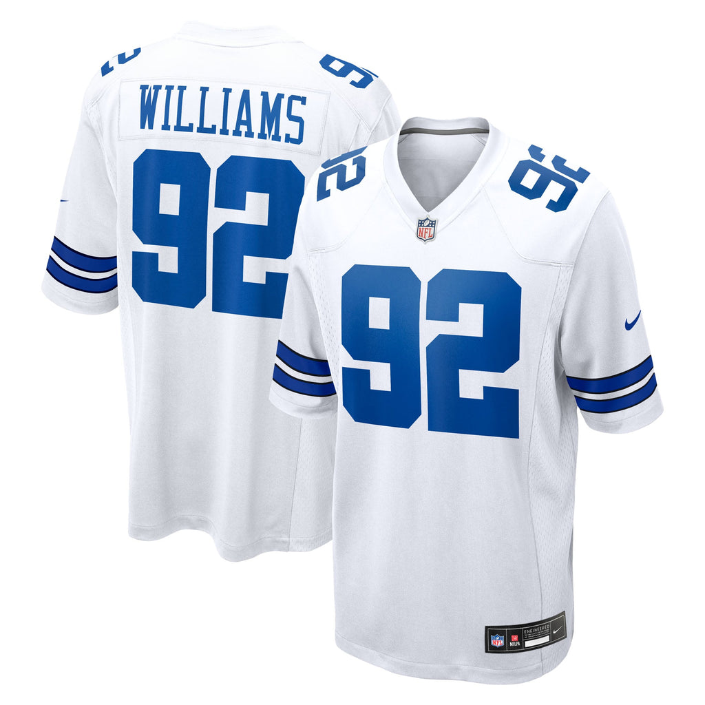 Men's Dallas Cowboys Quinnen Williams Nike White Game Jersey