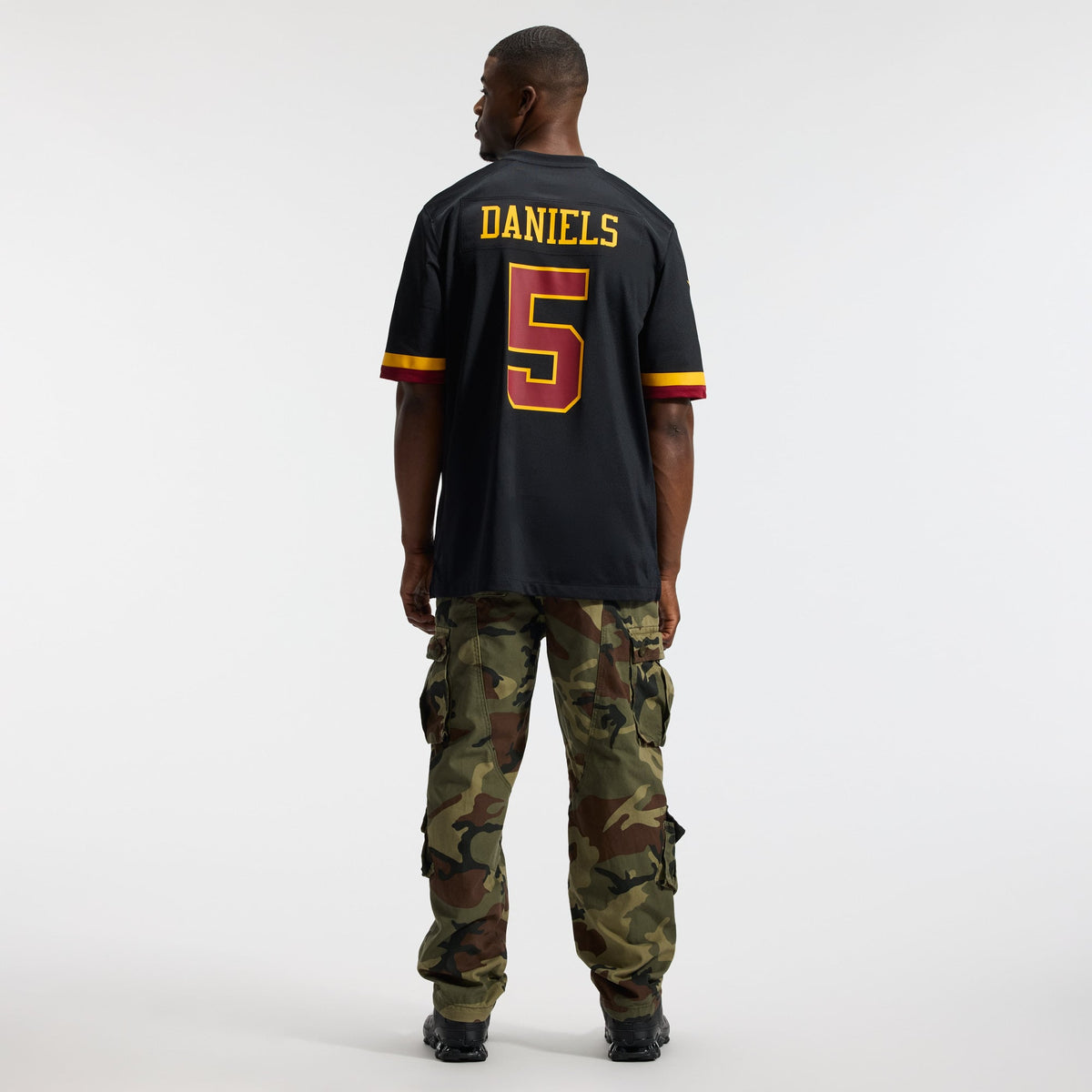Men's Washington Commanders Jayden Daniels Nike White Game Super Bowl Era Jersey