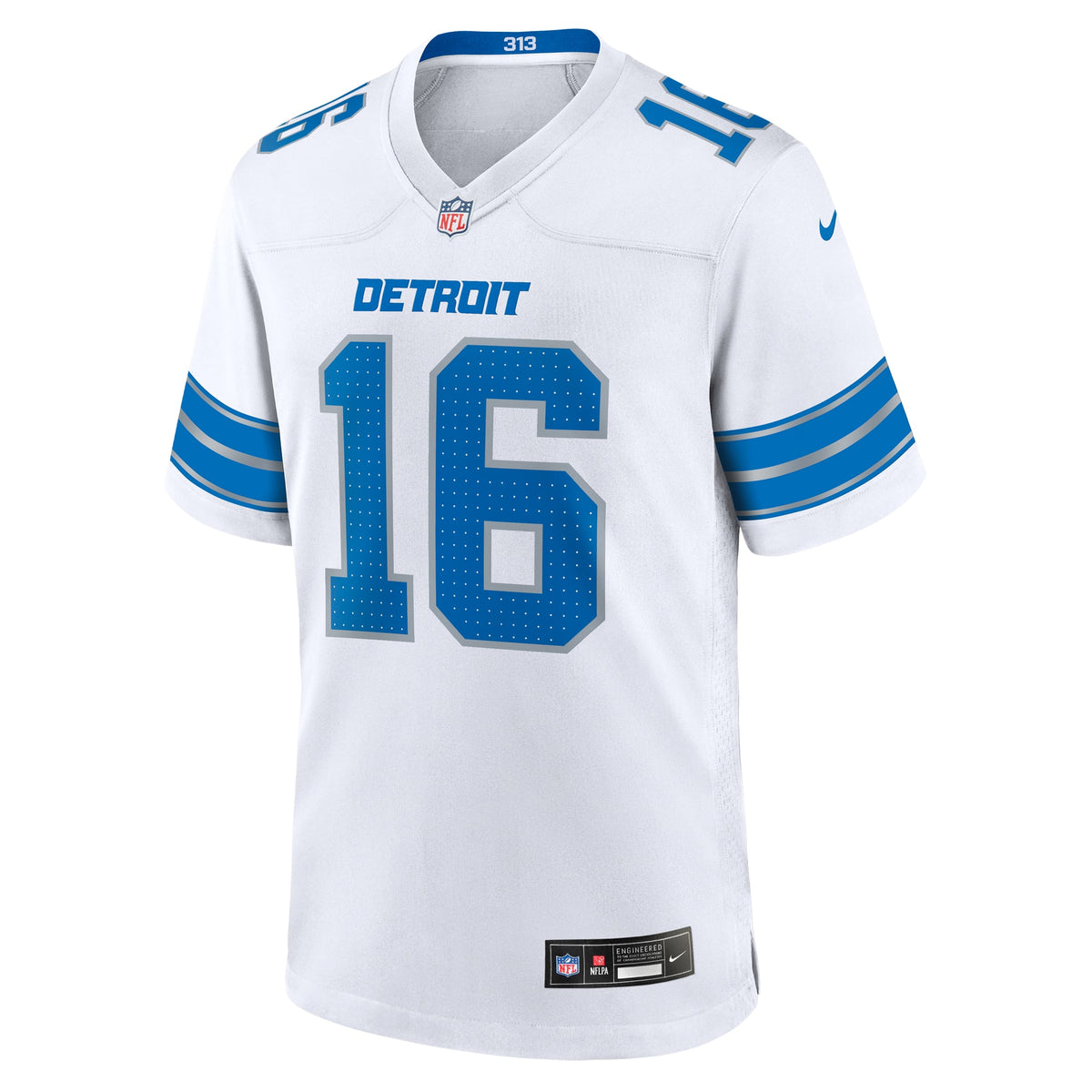 Men's Detroit Lions Jared Goff Nike Blue Game Jersey