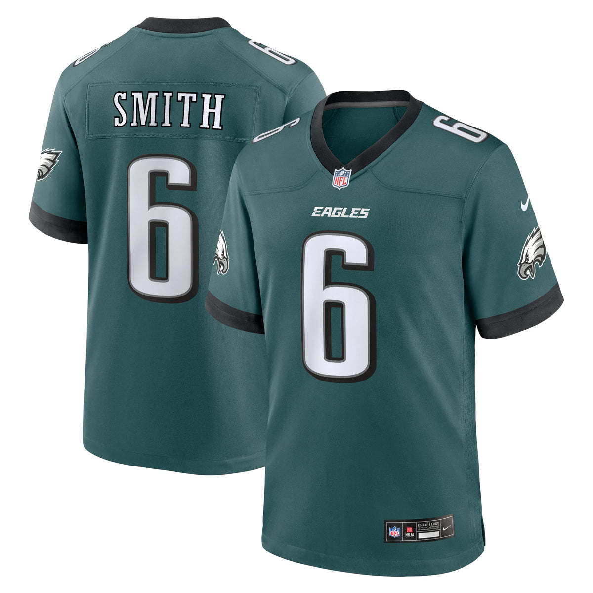 Men's Philadelphia Eagles DeVonta Smith Nike Midnight Green Player Game Jersey