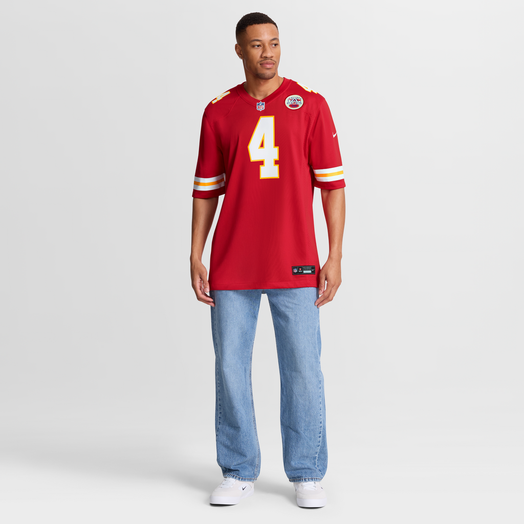 Men's Kansas City Chiefs Rashee Rice Nike  Red  Game Jersey