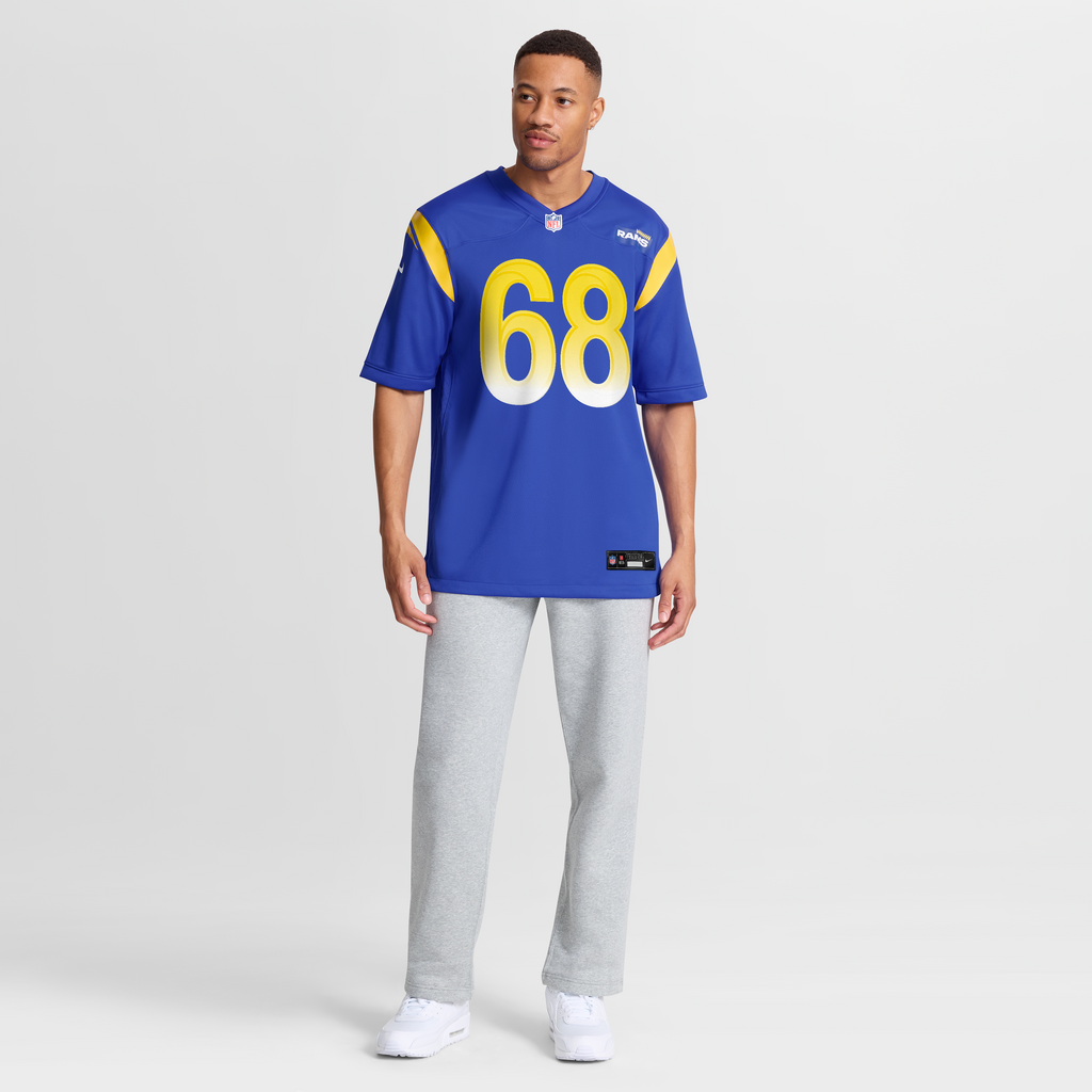 Men's Los Angeles Rams Mike McAllister Nike Royal Home Game Jersey
