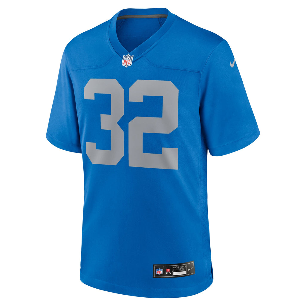 Men's Detroit Lions Brian Branch Nike  Blue Alternate Game Jersey