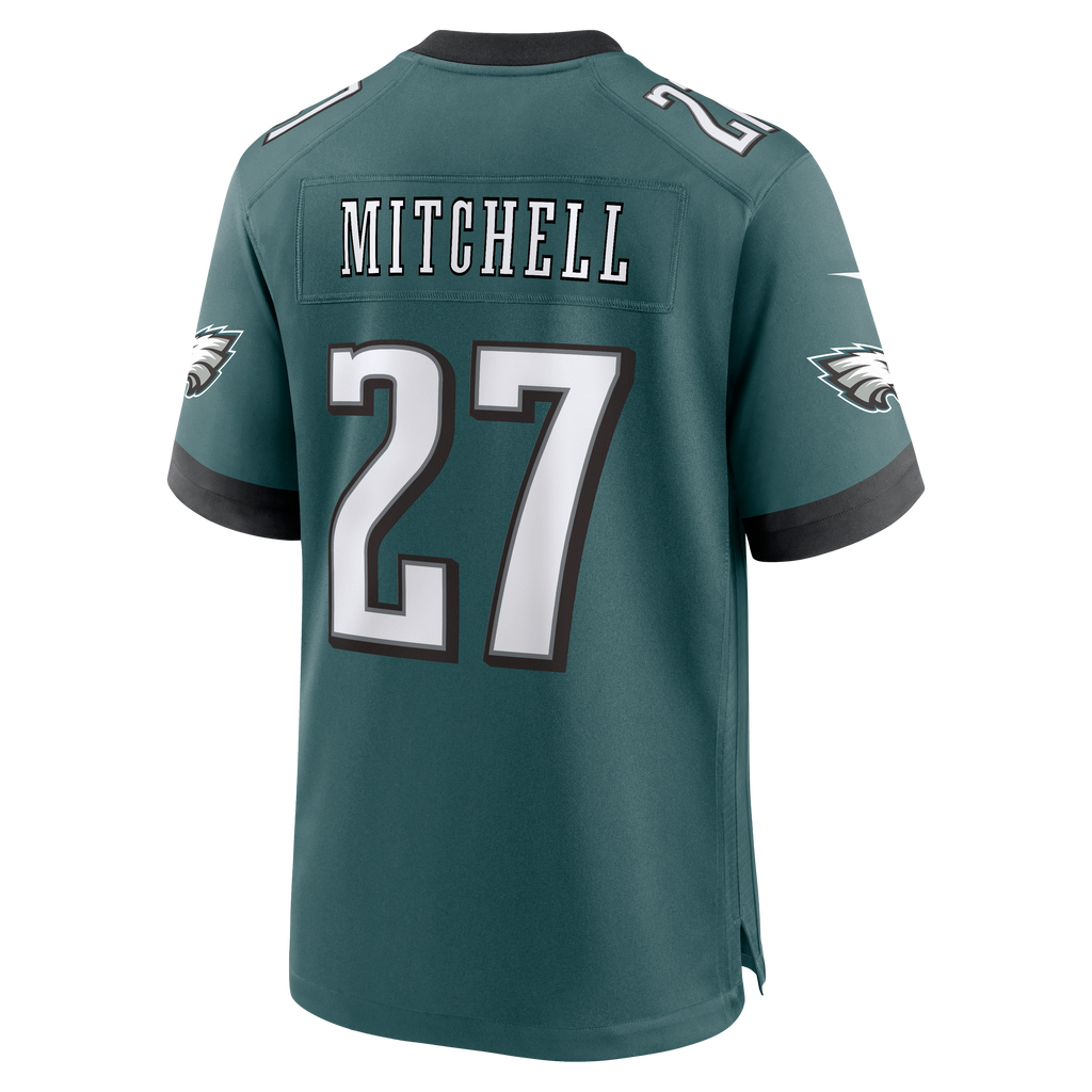 Men's Philadelphia Eagles Quinyon Mitchell Nike  Midnight Green Team Game Jersey