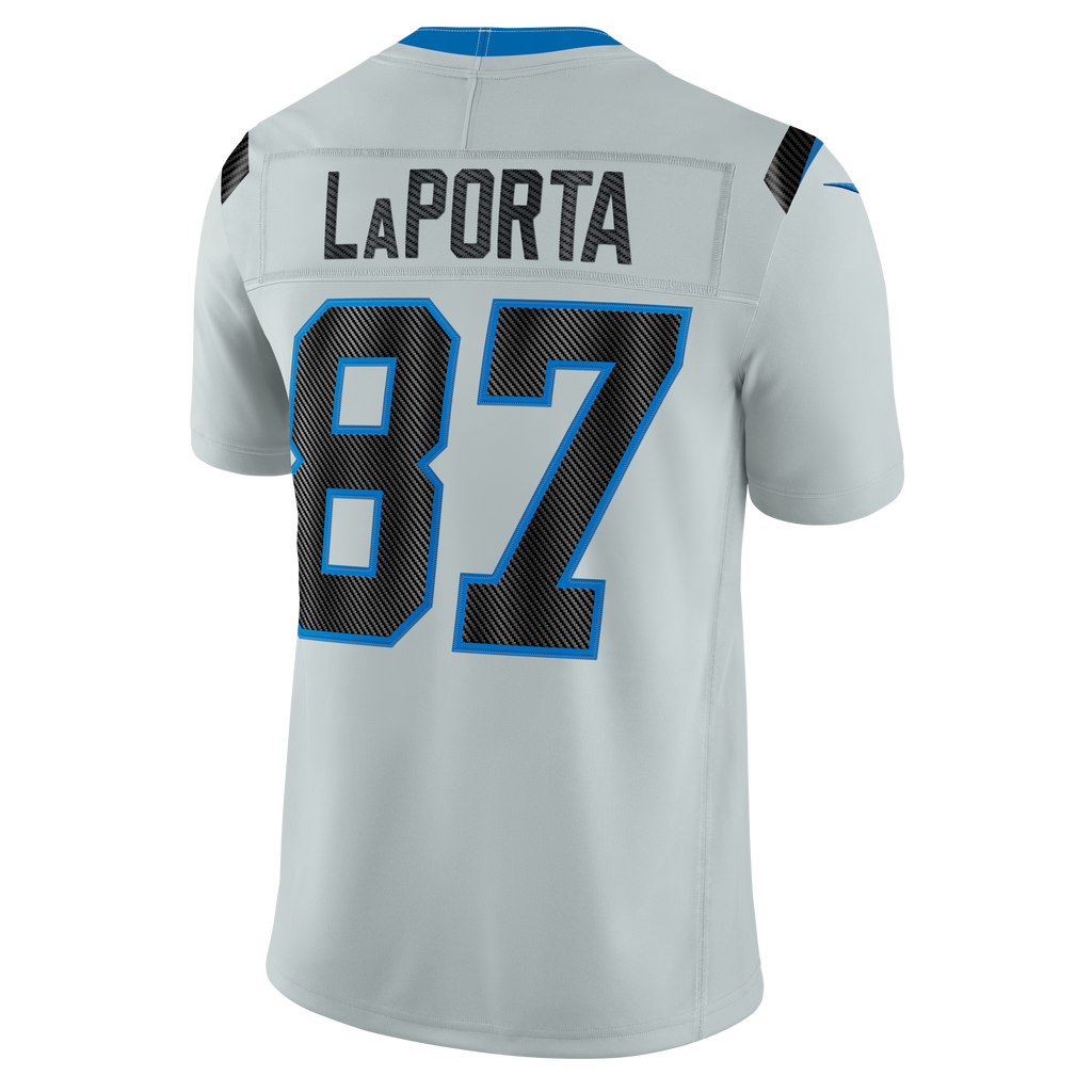 Men's Detroit Lions Sam LaPorta Nike Silver 2026 Rivalries Collection Stitched Limited Jersey