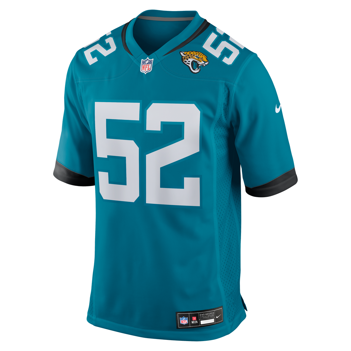 Men's Jacksonville Jaguars DaVon Hamilton Nike Teal Game Jersey