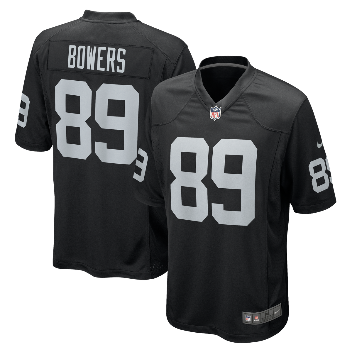 Men's Las Vegas Raiders Brock Bowers Nike Black  Player Game Jersey