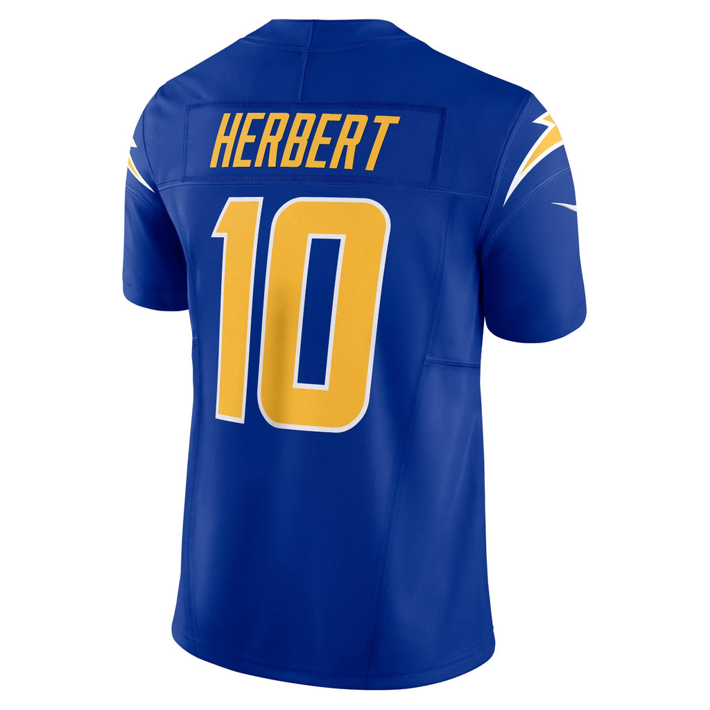 Men's Los Angeles Chargers Justin Herbert Nike Gold Alternate Charger Power Vapor F.U.S.E. Limited Jersey