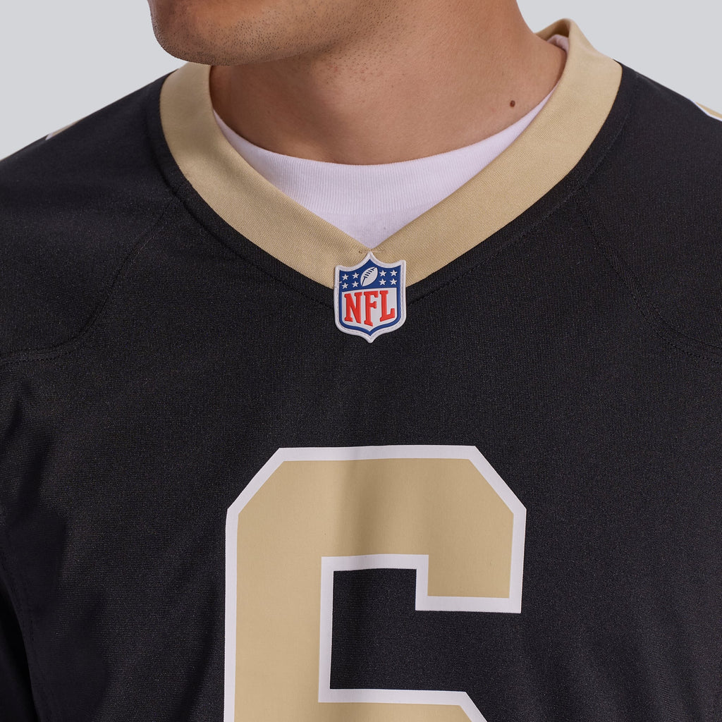 Men's New Orleans Saints Tyler Shough Nike Gold Alternate Game Player Jersey