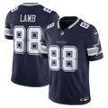 Men's Dallas Cowboys CeeDee Lamb Nike Navy Team Vapor F.U.S.E. Stitched Limited Jersey