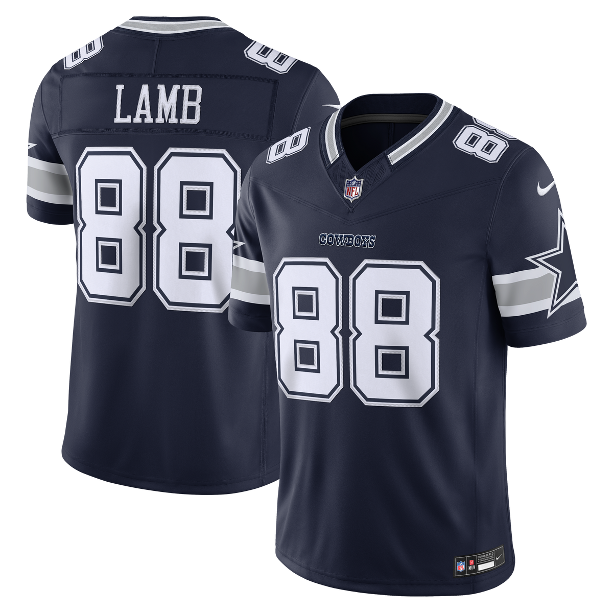 Men's Dallas Cowboys CeeDee Lamb Nike White Alternate Vapor F.U.S.E. Stitched Limited Jersey
