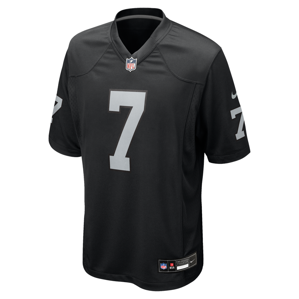 Men's Las Vegas Raiders Quay Walker Nike  Black Team Game Jersey