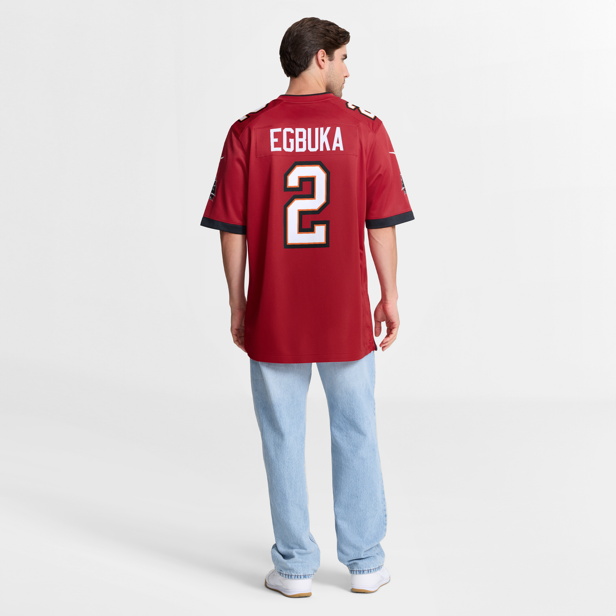 Men's  Tampa Bay Buccaneers Emeka Egbuka Nike Red Team  Game Jersey