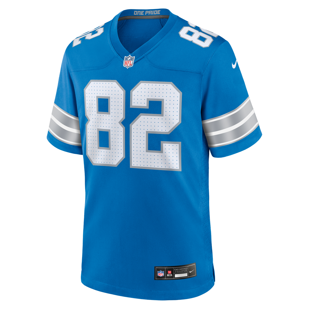 Men's Detroit Lions Thomas Gordon Nike  Blue Team Game Jersey