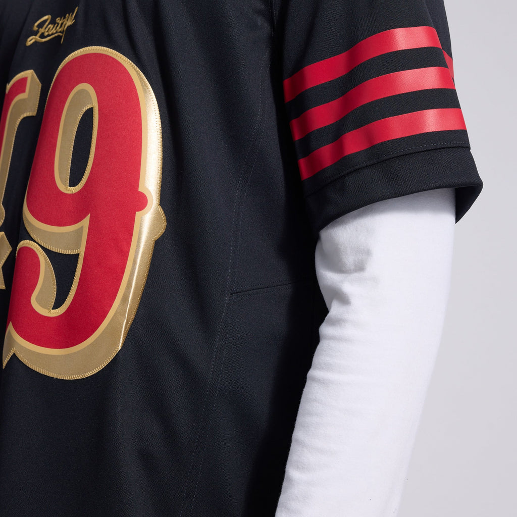 Men's San Francisco 49ers The Faithful Nike Black Rivalries Collection Stitched Limited Jersey
