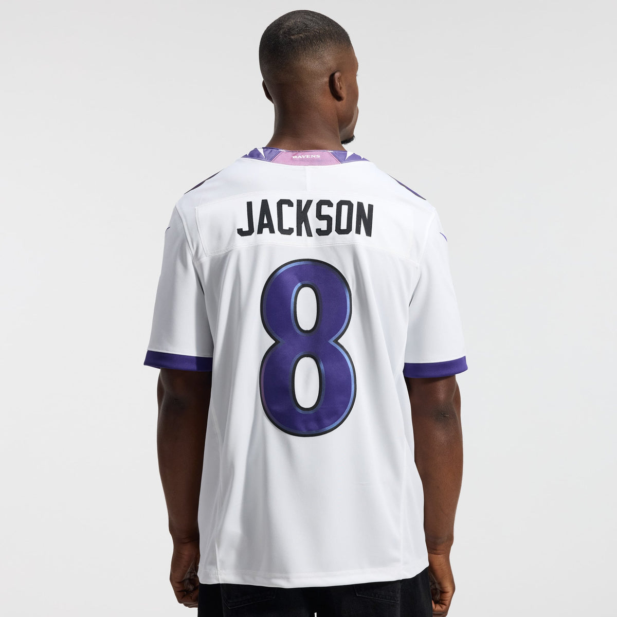 Men's Baltimore Ravens Lamar Jackson Nike Black Alternate Alternate Vapor F.U.S.E. Stitched Limited Jersey